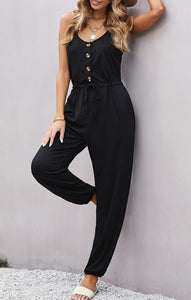 Pocketed Knit Jumpsuit