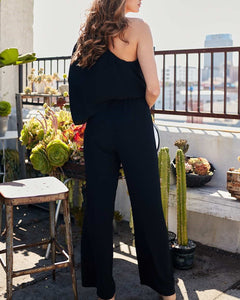 One Shoulder Jumpsuit