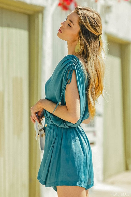 Teal Romper