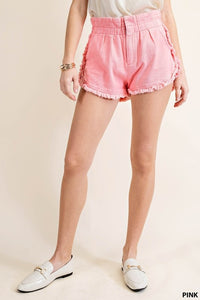 Pink Ruffle Shorts