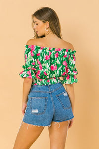 Floral Off Shoulder Top