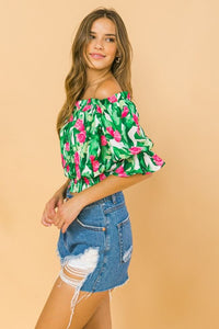 Floral Off Shoulder Top