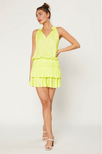 Neon Lime Sleeveless Dress